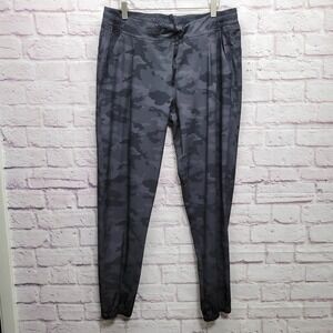 Backcountry Charcoal Gray Camo Jogger Pants‎ Mens L Pockets Athletic Sportswear